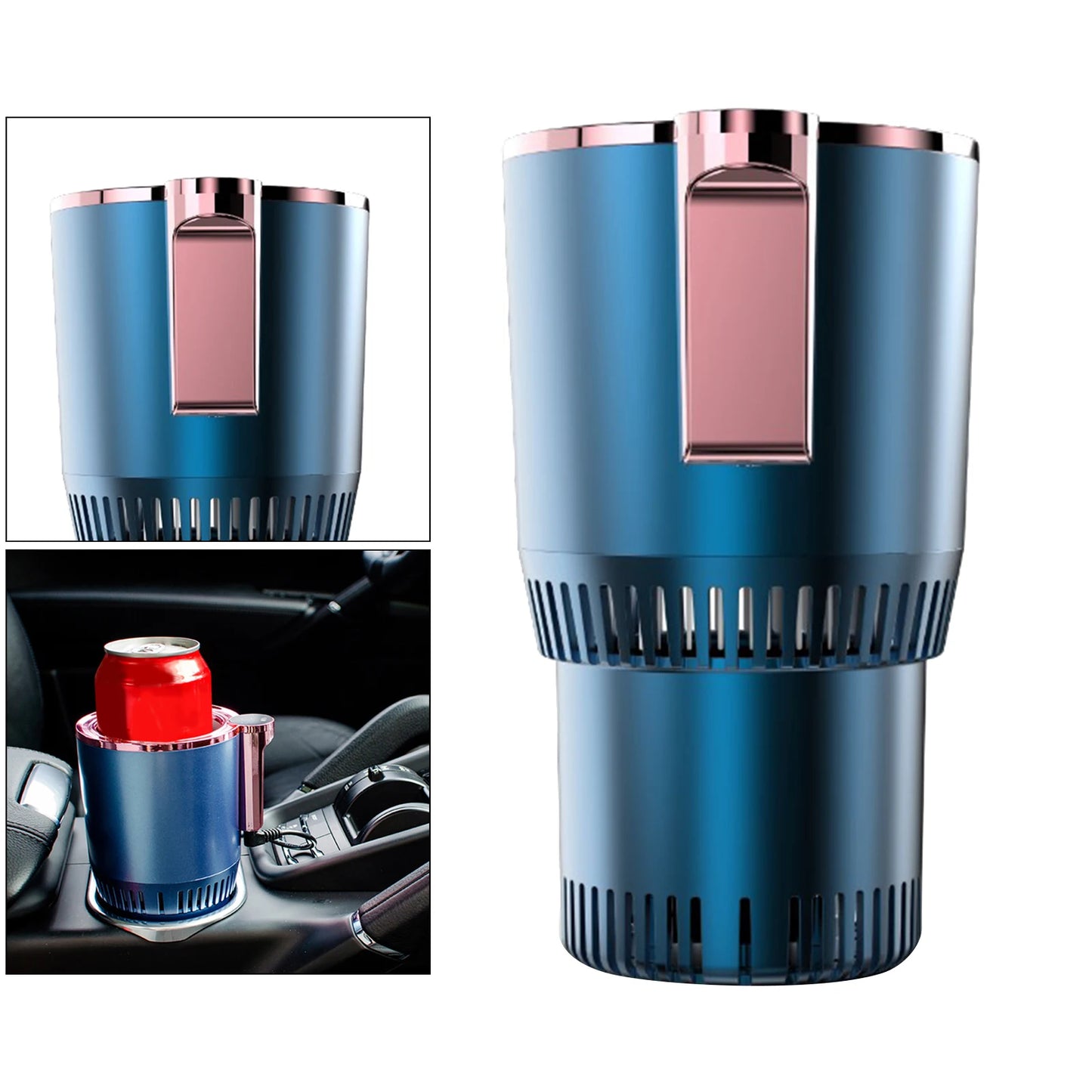 DC 12V Car Heating Cooling Cup Touch Control  2 in1 Electric Coffee Milk Warmer and Cooler Beverage Mug with Temperature Display