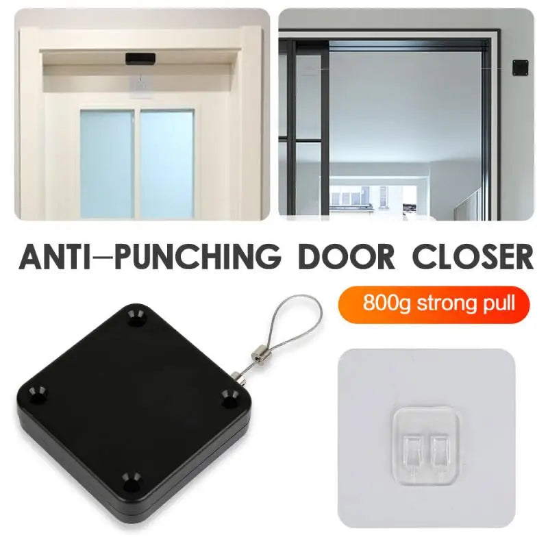 Punch-free Automatic Sensor Door Closer Automatically Close For Office Interior Doors Kitchen Bathroom Doors Sliding Double Door