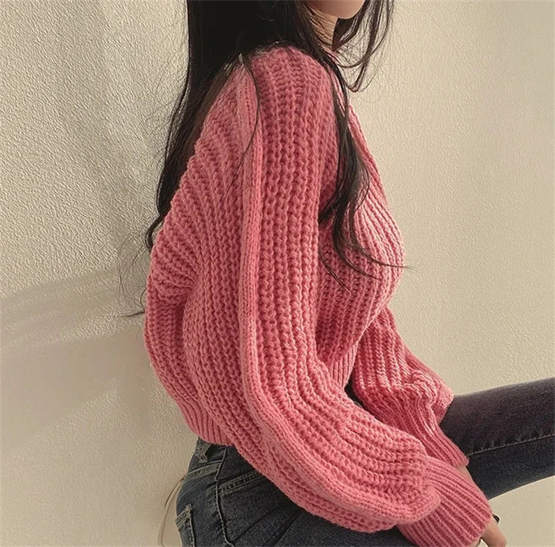 Loose Vintage Harajuku Lantern Long Sleeve Women