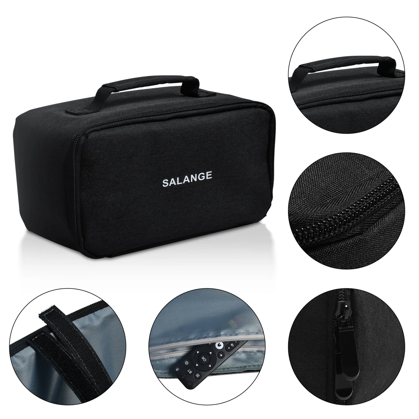 Salange Projector Storage Case Travel Carry Projector Bag for HY320 Zipper Protector Carrying Bags for HY300 Projector