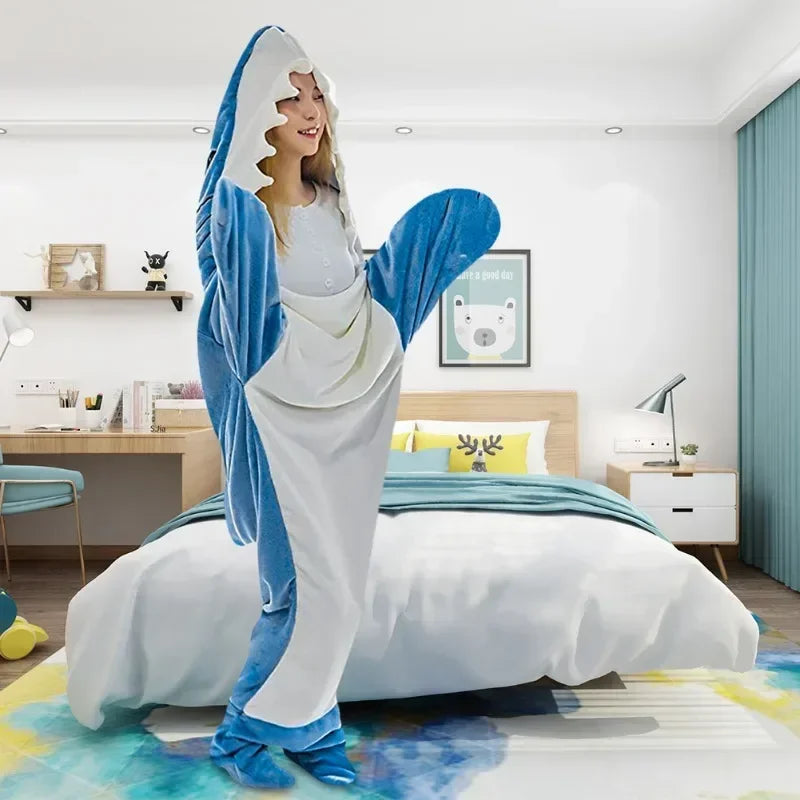 Shark Pajamas For Kids and Parents