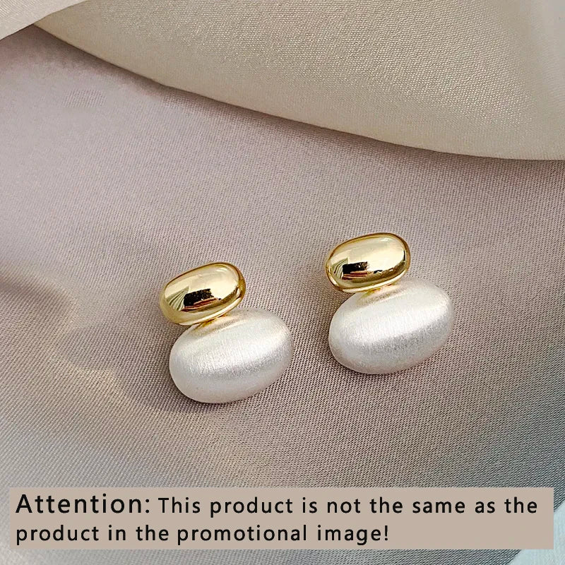 3 New Elegant Gold Pearl Earrings