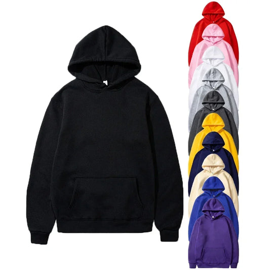 Men's classic black Hoodies Sweatshirts long sleeve